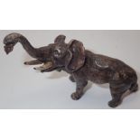 After Bergman cold painted bronze elephant L: 10 cm