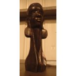 Large African ebony figurine H: 45 cm