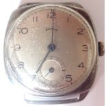 Sterling silver vintage 1940s Smith wristwatch with 1942 ICI dedication to verso