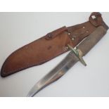 J Himsworth Sheffield sheath knife blade L: 14 cm
