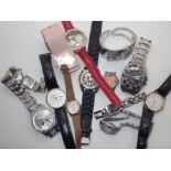 Box of mixed fashion watches