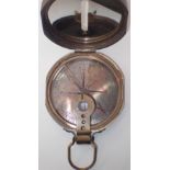 Brass compass marked T Cooke & Sons