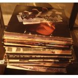 Forty eight rock and pop LPs including Vangelis