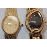Gold plated Rotary and Seiko wristwatches CONDITION REPORT: Both of these items are