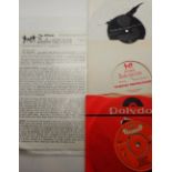 Beatles singles Aint She Sweet 1964 flexi disc and Beatles Collection Fan Club letter