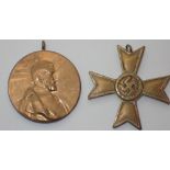 ***WITHDRAWN*** 19thC German commemorative Wilhelm I medal and WWII German medal