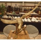 Large brass perching eagle 5kg wingspan 66 cm