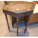 Oak shaped side table