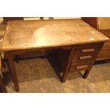 Mid Century oak single pedestal desk by Abbot Furniture