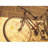 Giant maroon X500 ladies mountain bike with quick release wheels