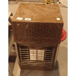 Countess 807 small calor gas portable heater on castors with bottle