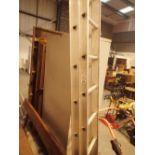 Pair of aluminium extending ladders 10 foot - 20 foot