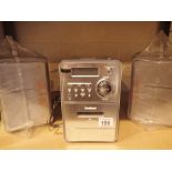 Goodmans mini hifi system tape/CD/radio with speakers