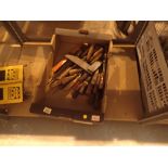 Box of mixed chisels