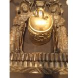 Chinese bronze bell cast with a dragon c