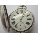 Key wind hallmarked silver pocket watch
