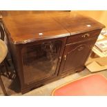 Mahogany stereo cabinet W: 101 cm