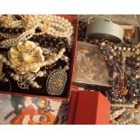 Large selection of costume jewellery