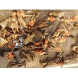 Box of cast lead mixed soldier figurines