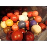 Assorted snooker pool and billiards balls