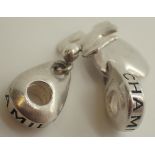 Two Chamilia hanging charms including love heart and angel