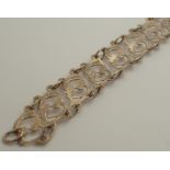 9ct gold pierced bracelet 6.