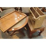 Stool table and tray