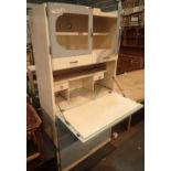 Tall kitchenette in pale blue and cream A/F