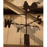 Large rooftop weathervane in form of a cockerel H: 90 cm