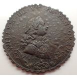 Rare William of Orange 1767 calendar penny