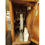 Beck of London model 47 boxed electric microscope and a box of glass slides