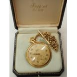 Rapport gold plated pocket watch with chain