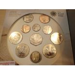 Royal Mint 2009 baby gift set with rare Kew Gardens fifty pence piece