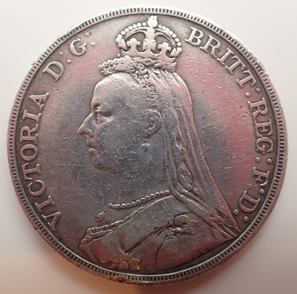 Victorian silver crown 1889