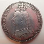 Victorian silver crown 1889