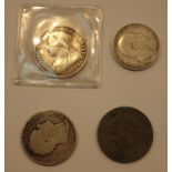Victoria 1894 half crown 1902 florin and other coins