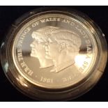 1981 Royal Wedding silver proof coin