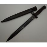 WWI war bayonet and sheath no 32557