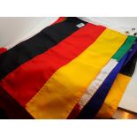 Seven International pennants various sizes