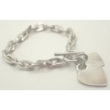 925 silver bracelet hearts in hearts design