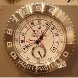 Dealers wall clock with sweeping second hand D: 30 cm