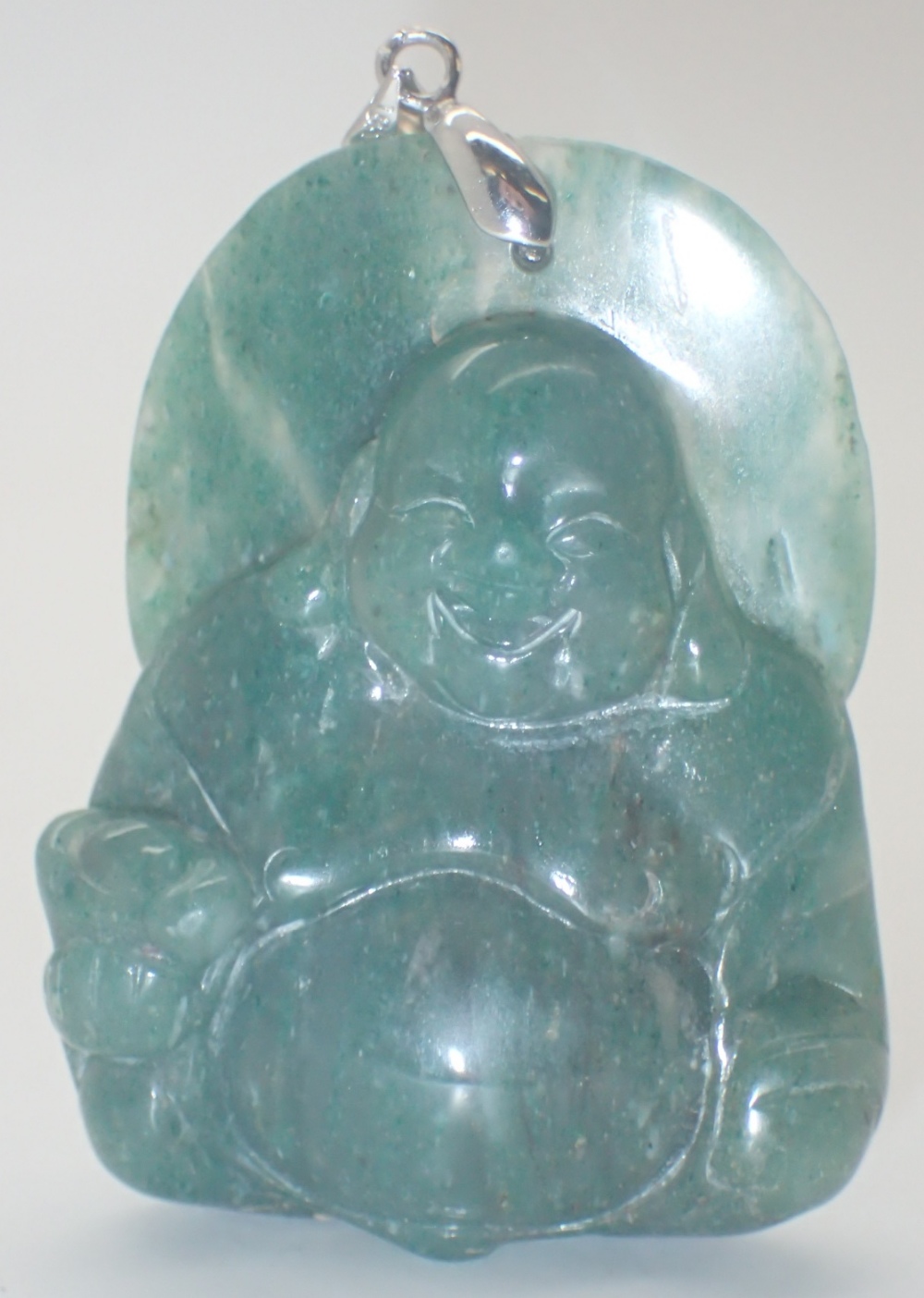 Jadeite Buddha talisman L: 50 mm