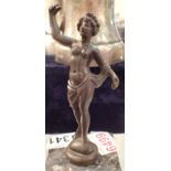 Bronze nude car mascot reg no 697758 H: 14 cm