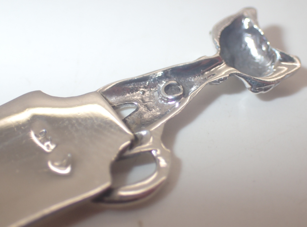 Silver cat bookmark L: 5 cm - Image 3 of 3