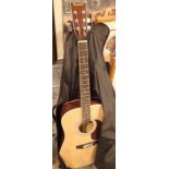 Burswood acoustic guitar in soft case