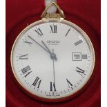 Sekonda crown wind pocket watch with date