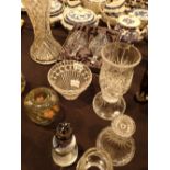 Collection of mixed crystal and art glass
