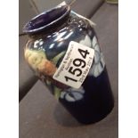 Small Moorcroft Blue Orchid vase H: 12 cm