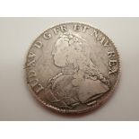 1727 Ludovic XV silver ecu