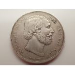 2 1/2 guilder Dutch coin dated 1822